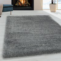 Covor Fluffy Gri Deschis 140x200 - 6