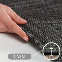 Covor Giza Negru 140x200 cm - 6