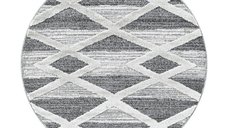 Covor Gri Pisa V7 80x80 cm - Design Modern pentru Orice Spatiu