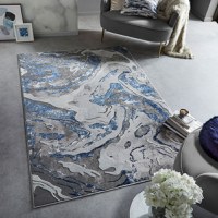 Covor Marbled Bleumarin 200X290 cm, Flair Rugs - 1
