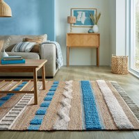 Covor Medina Jute Albastru 120x170 cm, Flair Rugs - 1