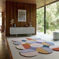 Covor Mia Ellipse Albastru, Caramiziu 160x230 cm, Flair Rugs - 1