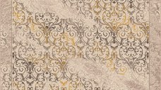 Covor Modern, Iris Paun, Bej/Auriu, 60x110 cm, 1800 gr/mp