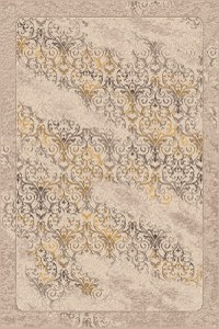 Covor Modern, Iris Paun, Bej/Auriu, 60x110 cm, 1800 gr/mp - 1