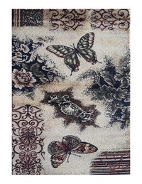 Covor Modern, Lotos Fluturi Multicolor 120x170 cm - 1