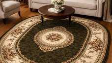 Covor Oval Lotos Crem 100x200 cm - Delta Oval 571 310