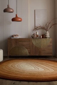 Covor oval Puddle Ombre Wool Maro 200x290 cm, Flair Rugs - 5