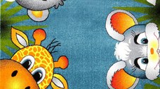 Covor Pentru Copii, Kolibri Animalute 80x150 cm
