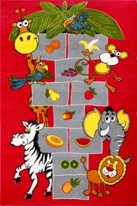 Covor Pentru Copii Kolibri Sotron, Rosu, 80x150 cm - 1