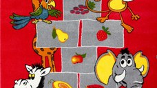 Covor Pentru Copii Kolibri Sotron, Rosu, 80x150 cm