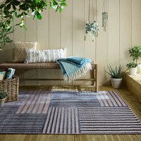Covor Piatto Vigo Blocks Albastru 80X150 cm, Flair Rugs - 1