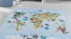 Covor Play Albastru V2 140x200 cm