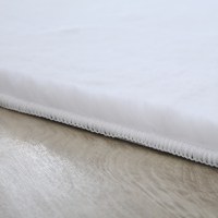 Covor Pouffy V1 Alb 120 x 120cm - 1