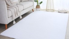 Covor Pouffy V1 Alb 140 x 200cm