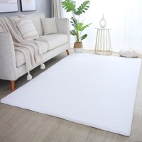Covor Pouffy V1 Alb 60 x 110cm - 1