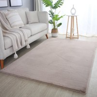 Covor Pouffy V1 Bej 60 x 110cm - 1