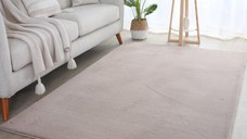 Covor Pouffy V1 Bej 60 x 110cm