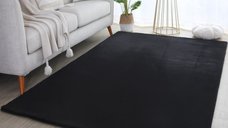 Covor Pouffy V1 Negru 160 x 230cm