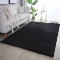 Covor Pouffy V1 Negru 160 x 230cm - 1