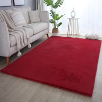 Covor Pouffy V1 Rosu 60 x 110cm - 1