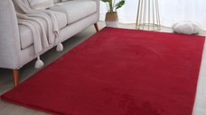 Covor Pouffy V1 Rosu 60 x 110cm