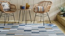 Covor Rosco Geo Outdoor Albastru 200x290 cm, Flair Rugs