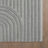 Covor rotund Art Argintiu boho 120x120 cm - 2