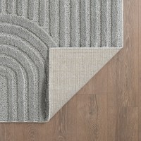 Covor rotund Art Argintiu boho 120x120 cm - 5