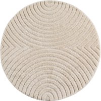 Covor rotund Art boho V2 Crem 120x120 cm - 1