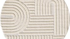 Covor rotund Art Crem boho 120x120 cm