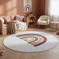 Covor rotund Coco V2 Crem 200x200 cm - 3