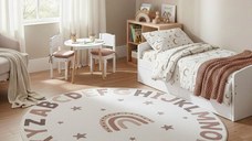 Covor rotund Coco V3 Crem 120x120 cm