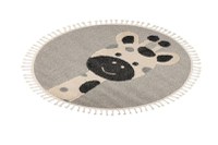 Covor rotund copii Fano Gri 133x133 cm - 2