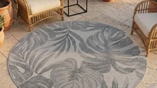 Covor rotund Desert V2 Gri 120x120 cm