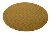 Covor rotund Diamond Cut Galben inchis 200x200 cm - 6