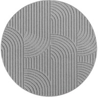 Covor rotund Helix V2 Argintiu 160x160 cm - 2