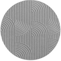 Covor rotund Helix V2 Argintiu 160x160 cm - 8