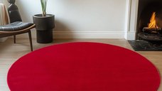 Covor rotund Joy Rosu 160x160 cm