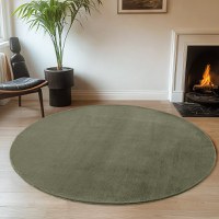 Covor rotund Joy Verde 120x120 cm - 2