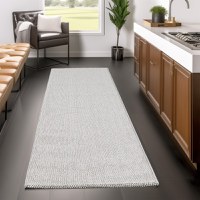 Covor rotund Loom Argintiu 120x120 cm - 9