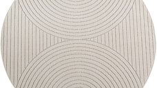 Covor rotund Nova V1 Crem 120x120 cm