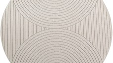 Covor rotund Nova V1 Crem 120x120 cm