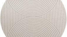 Covor rotund Nova V1 Crem 80x80 cm