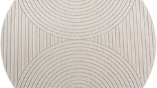 Covor rotund Nova V1 Crem 80x80 cm