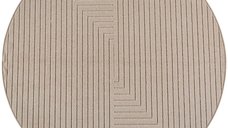 Covor rotund Nova V2 Bej 200x200 cm