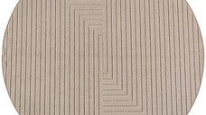 Covor rotund Nova V2 Bej 200x200 cm