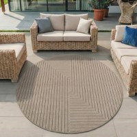 Covor rotund Nova V2 Bej 200x200 cm - 2