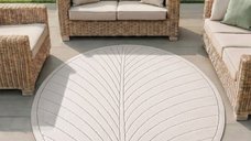 Covor Rotund NOVA V4 Crem 80x80 cm - Stil Modern si Natural