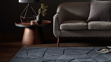 Covor rotund Shard Gri inchis 160x160 cm, Flair Rugs