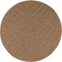 Covor rotund Timber V4 Bej 80x80 cm - 2